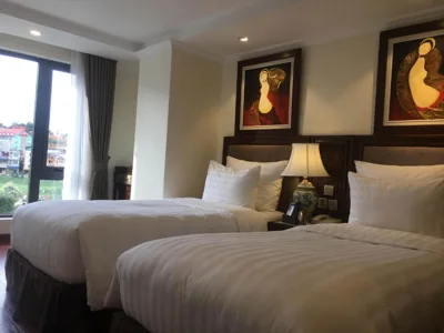 Deluxe Double or Twin Room with Lake View — Paris Boutique Hotel Sapa